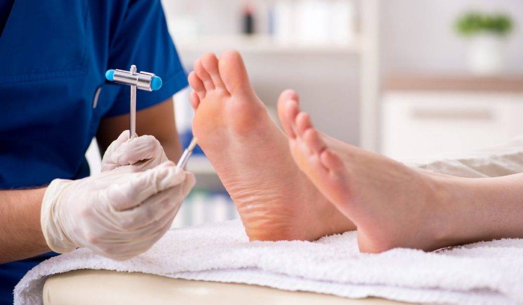 podiatry treatment on feet